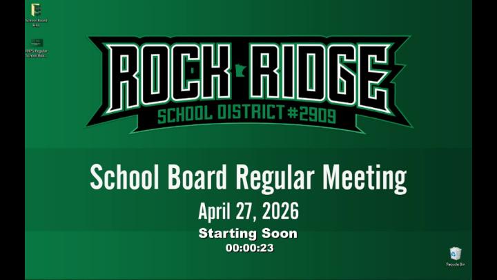 Thumbnail image for Rock Ridge School Board Regular  Meeting April 27, 2026