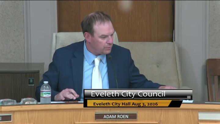 Thumbnail image for Eveleth City Council Regular Meeting  August 3, 2026 Replay